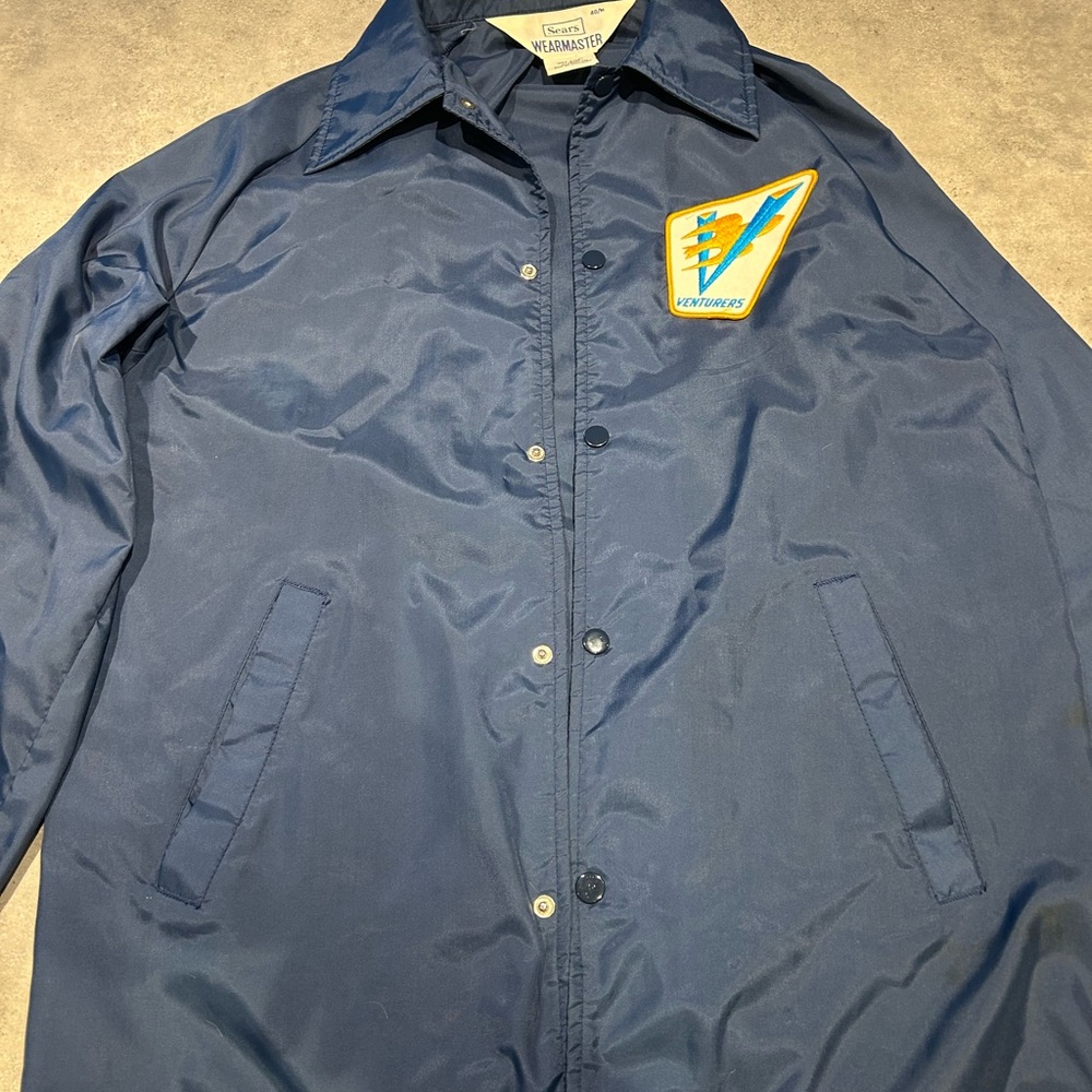 Sears Navy Windbreaker with Patch